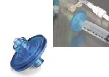 Baxter Supor Filter, Syringe 0.2 micrometer, Double Luer Lock, Sterile, Blue - H93821002