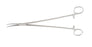 Miltex - Hemostatic Forceps Mixter 11 Inch Length OR Grade German Stainless Steel NonSterile Ratchet Lock Finger Ring Handle Curved Serrated Tip - 25-821