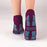Pillow Paws Your Way - Slipper Socks X-Large Royal Blue Ankle High - 3816