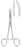 MeisterHand - Hemostatic Forceps Crile 6-1/4 Inch Length Surgical Grade German Stainless Steel NonSterile Ratchet Lock Finger Ring Handle Curved Serrated Tips - MH7-48
