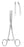 MeisterHand - Hemostatic Forceps Rochester-Carmalt 8 Inch Length Surgical Grade German Stainless Steel NonSterile Ratchet Lock Finger Ring Handle Straight Serrated Tips - MH7-180
