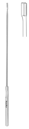 MeisterHand - Endocervical Biopsy Curette Kevorkian-Younge 12 Inch Length Flat Handle 3 X 12 mm Tip Loop Tip - MH30-1383