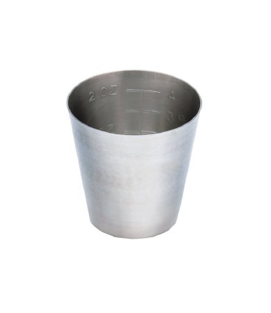 Miltex Miltex Graduated Medicine Cup 2 oz. Silver Stainless Steel Reusable - 3-914