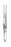 Miltex MeisterHand Tissue Forceps Iris 4 Inch Surgical Grade Stainless Steel (German) NonSterile NonLocking Thumb Handle Straight 1 X 2 Teeth - H18-786