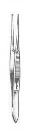 MeisterHand - Tissue Forceps Iris 4 Inch Length Surgical Grade German Stainless Steel NonSterile NonLocking Thumb Handle Straight 1 X 2 Teeth - MH18-786