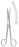 MeisterHand - Dissecting Scissors Mayo 6-3/4 Inch Length Surgical Grade Stainless Steel NonSterile Finger Ring Handle Curved Blunt Tip / Blunt Tip - MH5-126
