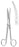 Miltex MeisterHand Dissecting Scissors Mayo 6-3/4 Inch Length Surgical Grade Stainless Steel NonSterile Finger Ring Handle Curved Blunt/Blunt - H5-126