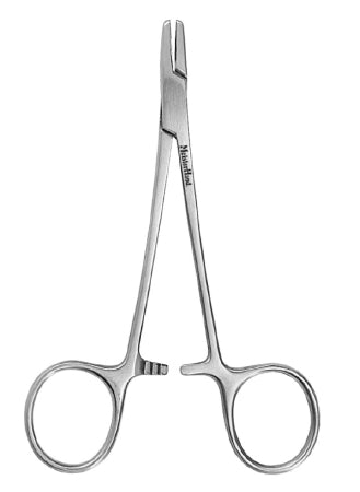 Miltex MeisterHand Needle Holder 4 3/4 Inch Serrated Jaws Finger Ring Handle - H8-4
