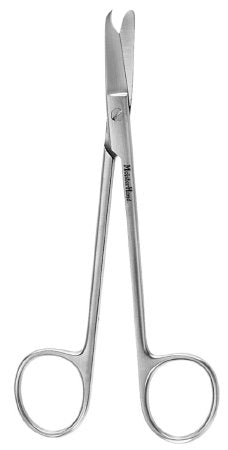 MeisterHand - Stitch Scissors Littauer Jr 4-1/2 Inch Length Surgical Grade Stainless Steel NonSterile Finger Ring Handle Straight Blunt Tip / Blunt Tip - MH9-102