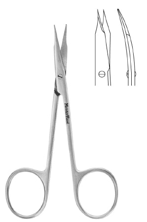 Miltex MeisterHand Tenotomy Scissors Stevens 4-1/8 Inch Length Surgical Grade Stainless Steel NonSterile Finger Ring Handle Curved Sharp/Sharp - H18-1464