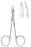 MeisterHand - Tenotomy Scissors Stevens 4-1/8 Inch Length Surgical Grade Stainless Steel NonSterile Finger Ring Handle Curved Sharp Tip / Sharp Tip - MH18-1464