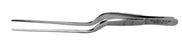 Miltex MeisterHand Dressing Forceps Lucae 5-1/2 Inch Surgical Grade Stainless Steel (German) NonSterile NonLocking Bayonet Handle Straight Serrated Tips - H19-370