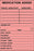 Barkley - Pre-Printed Label Anesthesia Label Red Paper Medication Added Black Medication Instruction 2 X 3 Inch - N-215