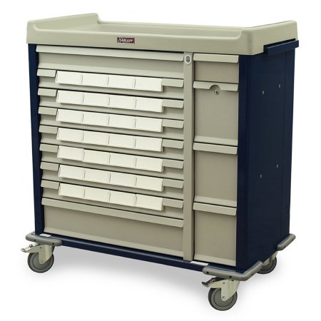 Standard Line - Medication Cart Aluminum / Steel 43 X 45.75 X 23.5 Inch Beige 27.5 X 17 Inch Left Side, 6.625 X 17 Inch Right Side - SL28BIN5