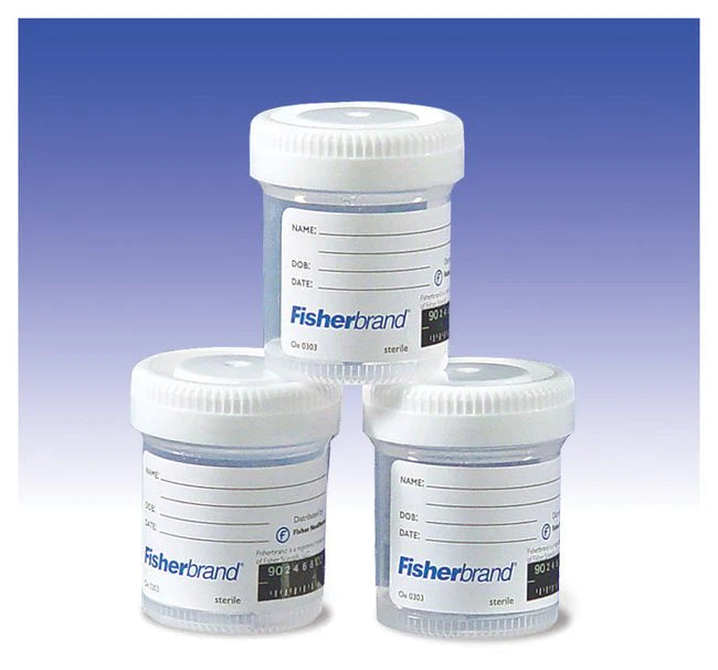 Fisherbrand - Specimen Container with Temperature Strip 60 mL (2 oz.) Screw Cap Sterile - 22610131