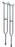 Graham-Field - Bariatric Underarm Crutches Steel Frame Tall Adult 600 lbs. Weight Capacity Push Button / Wing Nut Adjustment - 3615A