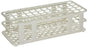 Globe Scientific 456500 Series - Stacking Test Tube Rack 60 Place 16 to 17 mm Tube Size White 2-4/5 X 4-1/8 X 9-3/5 Inch - 456503