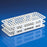 Globe Scientific Test Tube Rack 60 Place 15 mm - 17 mm White 246 X 105 X 72 mm - 456503