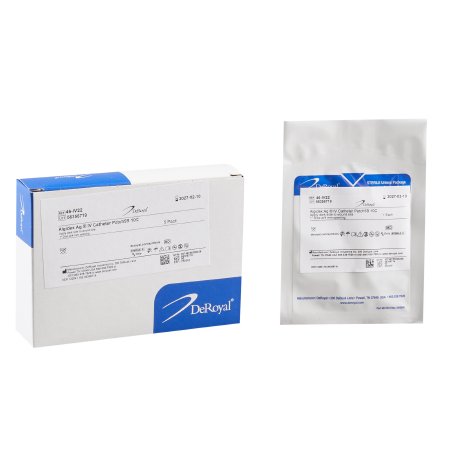 Algidex Ag I.V. PATCH - Antimicrobial Split Sponge Silver Alginate / Maltodextrin / Polyurethane Foam 1 Inch Disc with 4 mm Hole Diameter Sterile - 46-IV22