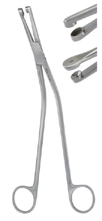 Miltex Miltex Biopsy Punch Forceps Gelhorn 9-1/2 Inch OR Grade Stainless Steel (German) NonSterile NonLocking Finger Ring Handle Curved 5 X 8 mm Oval Cups - 30-1440