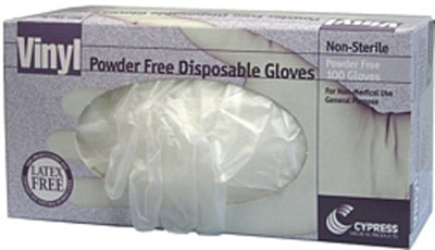 McKesson Medical Surgical Cypress General Purpose Glove Medium Vinyl Translucent Beaded Cuff NonSterile - 25-65