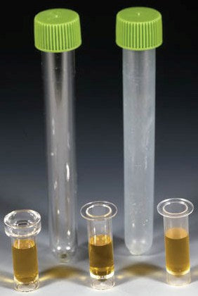 Fisher Scientific Tubes-R-Us Test Tube Round Bottom Plain 13 X 100 mm 8 mL Green Screw Cap Polystyrene Tube - 0555832E