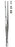 Miltex Miltex Tissue Forceps Kelly 9 Inch OR Grade Stainless Steel (German) NonSterile NonLocking Thumb Handle Straight Serrated Tips w/1 X 2 Teeth - 6-200