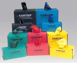 CanDo Low Powder - Exercise Resistance Band Yellow 5 Inch X 6 Yard X-Light Resistance - 3972