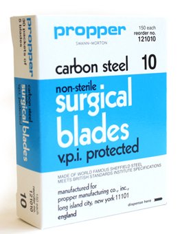 propper - Surgical Blade Carbon Steel No. 15 NonSterile Disposable Individually Wrapped - 12101500
