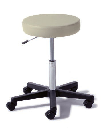 Midmark Ritter 272 Value Series Exam Stool Backless Pneumatic Height Adjustment / Hand Operated 5 Casters Shadow Gray - 272-001-232