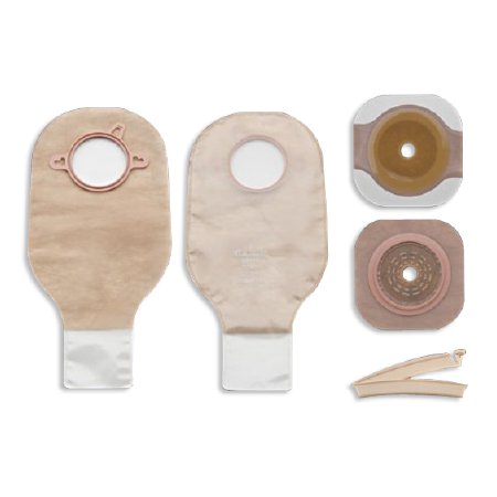Hollister New Image Colostomy / Ileostomy Kit Two-Piece System 12 Inch Length 2-1/4 Inch Stoma Drainable - 19004