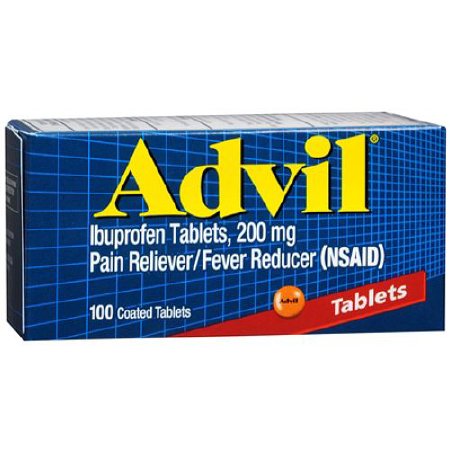 Pfizer Advil Pain Relief 200 mg Strength Ibuprofen Tablet 100 per Bottle - 573015040