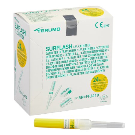 SurFlash - Peripheral IV Catheter 24 Gauge 0.75 Inch Without Safety - SR*FF2419