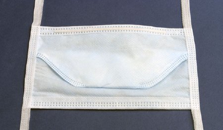 Cardinal Health - Surgical Mask Duckbill Tie Closure One Size Fits Most Blue NonSterile ASTM Level 1 Adult - AT51035