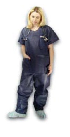 Dukal - Scrub Shirt X-Large Dark Blue 2 Pockets Short Sleeve Unisex - 375XL