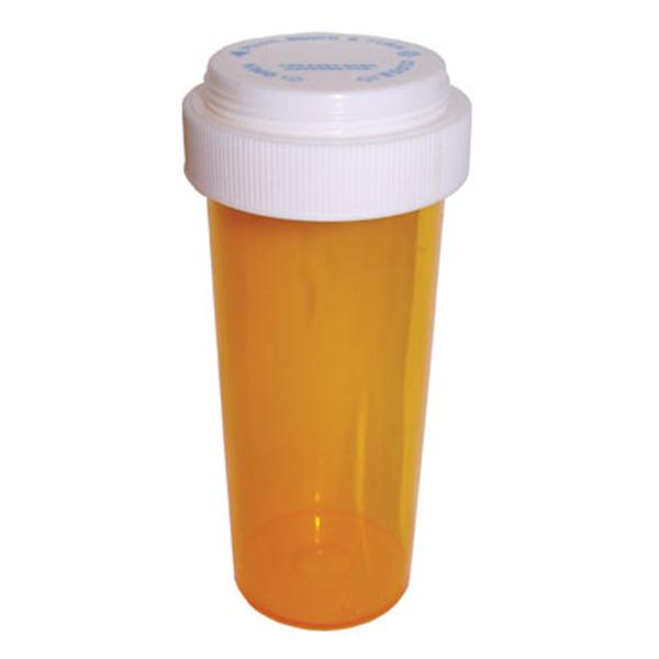 Clarke Container Division Vial Medicine Plastic 60 Dram Amber 90/Ca - 27060