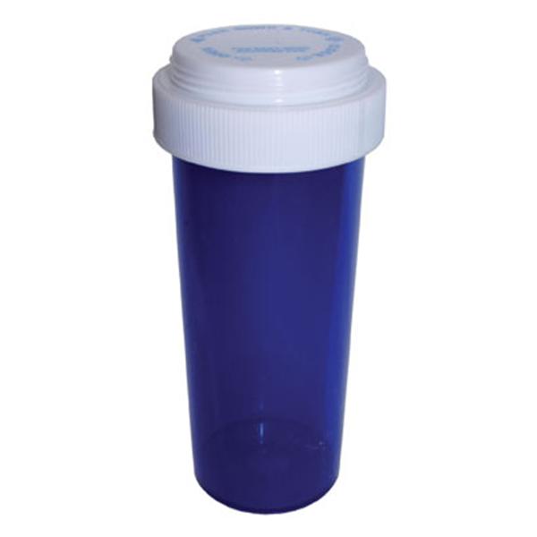 Clarke Container Division Vial Medicine Plastic 16 Dram Blue 240/Ca - 29016