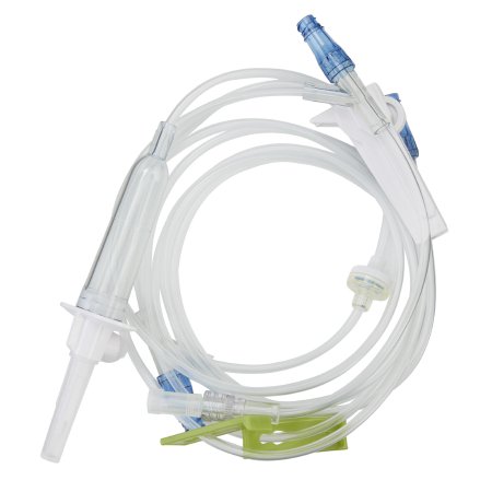 Lifeshield - Primary IV Administration Set LifeShield 15 Drops / mL Drip Rate 100 Inch Tubing 3 Ports - 1266428
