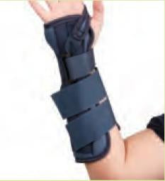 Deroyal Wrist / Forearm Splint  Left Hand Blue Medium - A124106