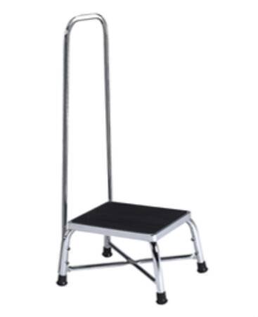 The Brewer Company - Step Stool with Handrail Bariatric 1 Step Steel Frame 9-1/4 Inch Step Height - 21220