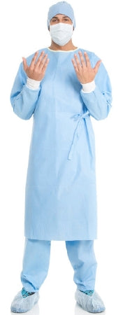 O&M Halyard Inc Evolution 4 Non-Reinforced Surgical Gown with Towel Large Unisex Sterile Blue - 90012