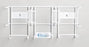 Countertips - Glove Box Holder Horizontal or Vertical Mounted 3-Box Capacity White 7-1/2 X 17 Inch Coated Wire - 4063