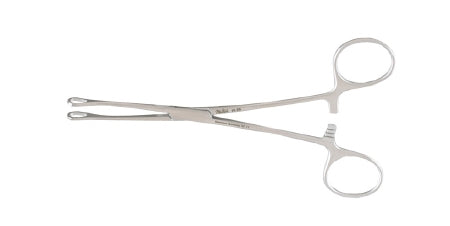 Miltex Miltex Intestinal Forceps Williams 6-1/2 Inch OR Grade Stainless Steel (German) NonSterile Ratchet Lock Finger Ring Handle Straight Cross Serrated Fenestrated Oval Jaws - 16-56