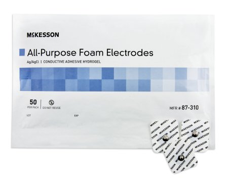 McKesson McKesson EKG Snap Electrode Monitoring Non-Radiolucent 10 per Pack - 87-310