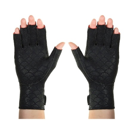 Thermoskin - Arthritis Gloves Open Finger Medium Over-the-Wrist Length Hand Specific Pair Fabric / Trioxon - 929334