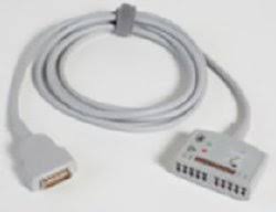 Imaging Associates - ECG Trunk Cable 3 Meter, Reusable ECG Trunk Cable, 11-Pin Connector Monitor Side, 5-Leads For Curbell and GE - CBT-05ND-10CM-0001