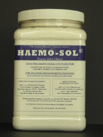 Haemo-Sol - Enzymatic Instrument Detergent Powder Concentrate 5 lbs. Container Unscented - 026-055