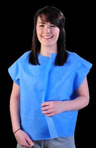HPK Industries - Exam Cape Blue One Size Fits Most Open Sides Without Closure Female - 511S
