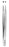 MeisterHand - Tissue Forceps Bonney 7 Inch Length Surgical Grade German Stainless Steel NonSterile NonLocking Thumb Handle Straight Serrated Tips with 1 X 2 Teeth - MH6-148
