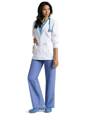 Landau Uniforms - Warm-Up Jacket White X-Large Hip Length Reusable - 7535WWYXLG